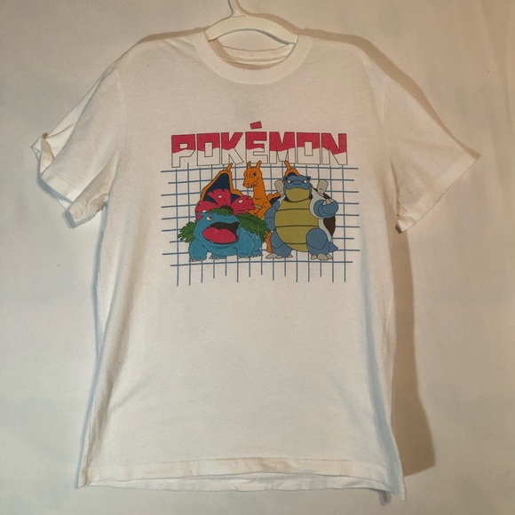 🟢 3/$25 Pokémon Graphic Tee White Mens S - Picture 1 of 5